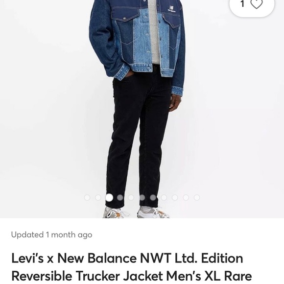 New Balance +Levi’s Denim Collaboration / Limited Edition - Picture 2 of 7